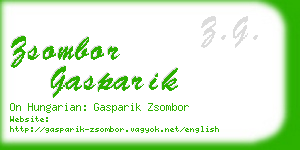 zsombor gasparik business card